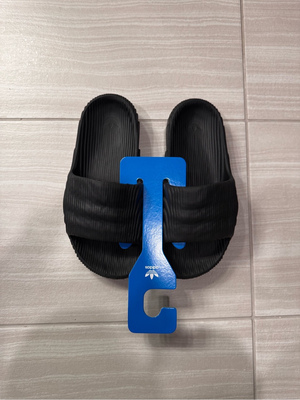 Adidas black ADILETTE 22 Slip On Slides